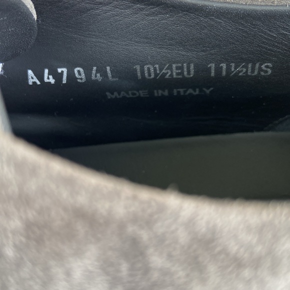 NIB Authentic Fear of God x Ermenegildo Zegna Grey Suede Sneaker Men's Size 11.5 - Picture 12 of 16